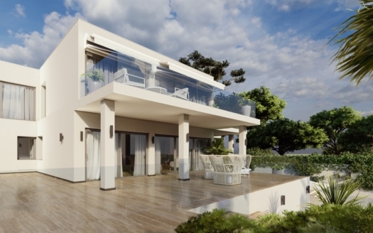 V-4072 PROJEKT: Neubau Luxus Villa mit traumhaftem Blick auf die Bucht von Santa Ponsa