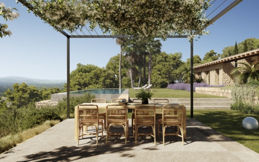 V-4157 PROJEKT! Neubau-Luxus-Villa inmitten der Natur von Santa Maria mit herrlichem Panorama Weitblick