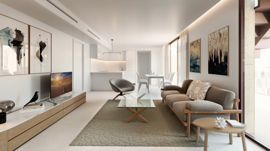 A-4137_ 25 NEUBAU! Beeindruckendes Luxus Penthouse mit zwei Terrassen, zum mitgestalten, im Herzen von Palma