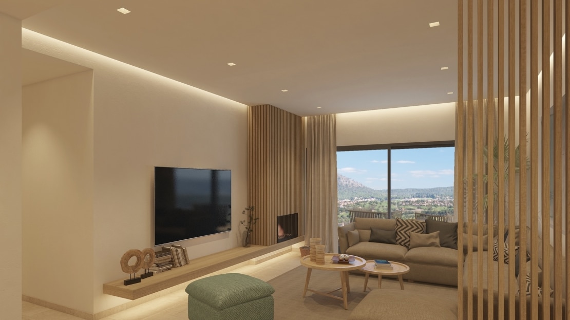 P-3109_3 PROJEKT! Penthouse mit privater Pool-Terrasse und Meerblick in neuem Apartmentkomplex in Santa Ponsa