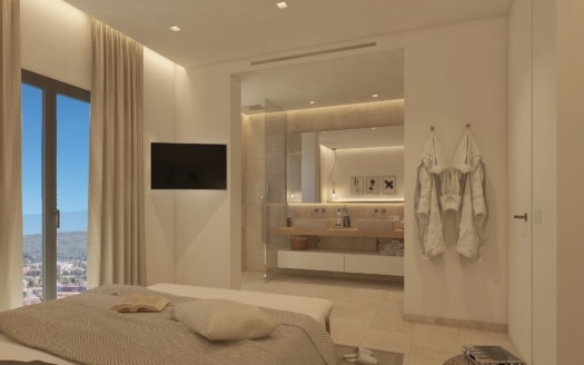 P-3109_3 PROJEKT! Penthouse mit privater Pool-Terrasse und Meerblick in neuem Apartmentkomplex in Santa Ponsa
