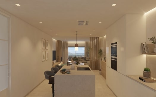 A-3109_3 PROJEKT! Luxus Apartment mit großer Terrasse und Teil-Meerblick in Santa Ponsa