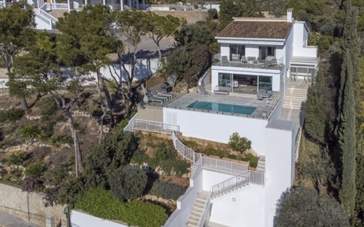 V-1424 Moderne Villa mit fantastischem Panoramablick auf das Meer in Costa den Blanes