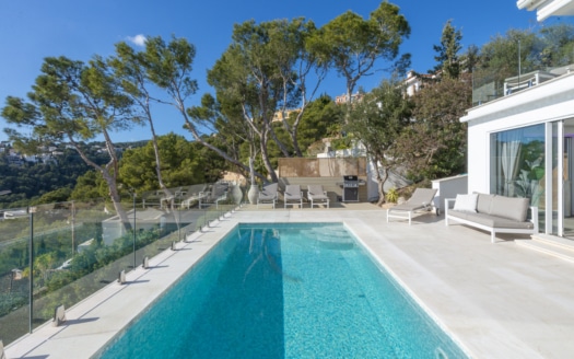 V-1424 Moderne Villa mit fantastischem Panoramablick auf das Meer in Costa den Blanes