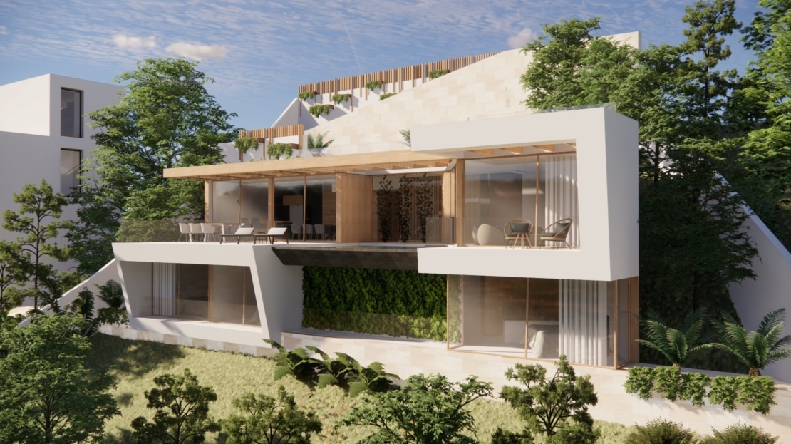 V-4594 PROJEKT! Fabelhafte Gelegenheit zur Mitgestaltung der eigenen Villa  mit Pool in Costa de la Calma