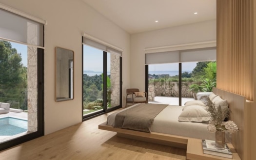V-4633 PROJEKT! Luxuriöse Villa mit Gäste-Apartment und Traum-Meerblick in Top-Lage von Costa d'en Blanes