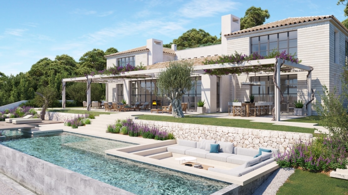 V-4217 PROJEKT! Prachtvolle Luxus-Villa mit atemberaubenden Meerblick, in Alt Bendinat, im Südwesten der Insel 5