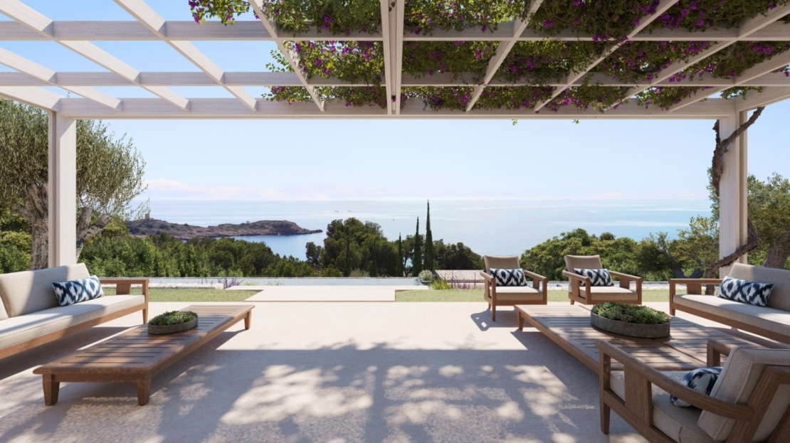 V-4217 PROJEKT! Prachtvolle Luxus-Villa mit atemberaubenden Meerblick, in Alt Bendinat, im Südwesten der Insel 2