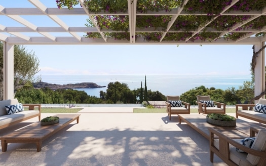 V-4217 PROJEKT! Prachtvolle Luxus-Villa mit atemberaubenden Meerblick, in Alt Bendinat, im Südwesten der Insel 2
