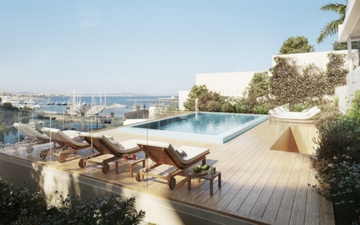 P-4826_4 PROJEKT! Spektakuläres Duplex Penthouse in Palma mit unbezahlbarem Hafen- und Meerblick & privatem Pool