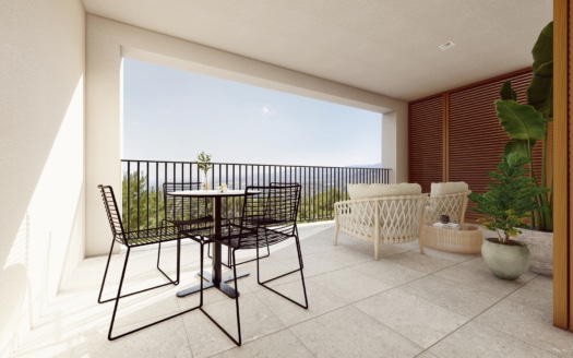 A-4832_12 PROJEKT! Apartment mit privater Terrasse in Neubau Anlage in Bunyola mit Gemeinschaftspool