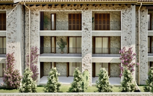 A-4832_1 PROJEKT! Erdgeschoss Apartment mit privatem Garten in Neubau Anlage in Bunyola mit Gemeinschaftspool