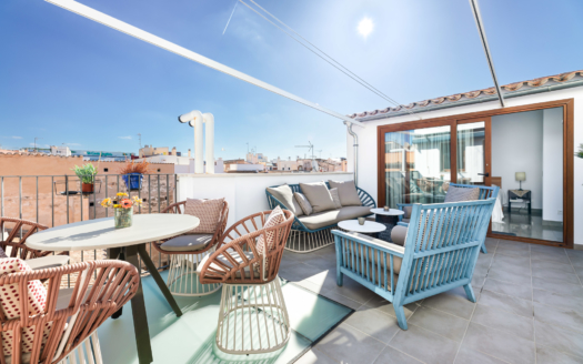 P-4669 Traumhaftes Duplex-Penthouse in Palmas Altstadt,  mit großer, sonniger Terrasse und Gästebereich