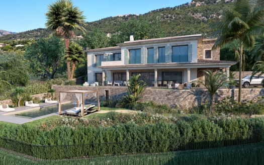 4939-97 Wunderschönes Grundstück mit Basisprojekt für 2 Villen im Finca Stil in Es Capdella