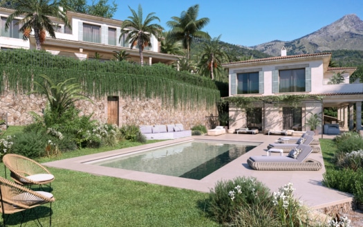 4939-97 Wunderschönes Grundstück mit Basisprojekt für 2 Villen im Finca Stil in Es Capdella