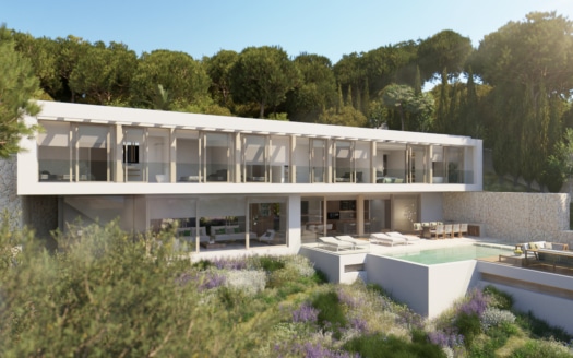V-4414 UNDER CONSTRUCTION! Exclusive designer villa with fantastic sea and panoramic views in Puerto Portals 11
