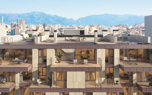 A-4137_ 19 NEUBAU! Stylisches Luxus-Apartment  mit Terrasse in ruhiger Lage, im Herzen von Palma