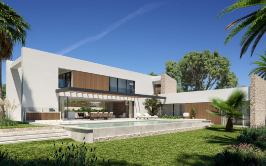 4956 PROJECT! Designer Villa in Santa Ponsa mit großem Garten & Pool sowie Fern-Meerblick