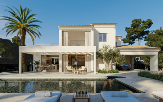 4964 PROJEKT! Moderne Villa in Santa Ponsa mit Blick auf das Meer & die Berge, mit Ferienvermietungslizenz!