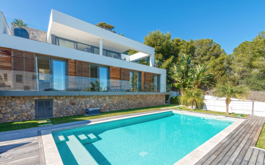 V-4540 Moderne Luxus-Villa in Cas Català auf höchstem Niveau mit Meerblick, nah zu Palma