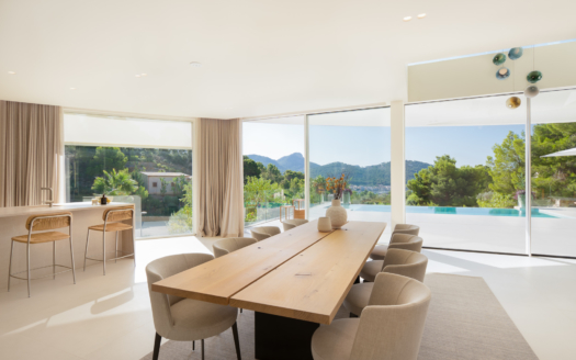 4994 Neubau Designer Villa in den Hügeln oberhalb von Port Andratx mit Meer- und Hafenblick