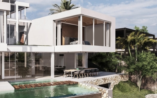 5046-121 GRUNDSTÜCK  in Portals Nous mit Projekt & Baulizenz für High End Meerblick Designer Villa 2