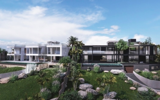 V-3317-121 PROJEKT! Spektakuläre Luxus-Villa in Top Lage von Portals Nous mit Meerblick auf die Bucht von Palma