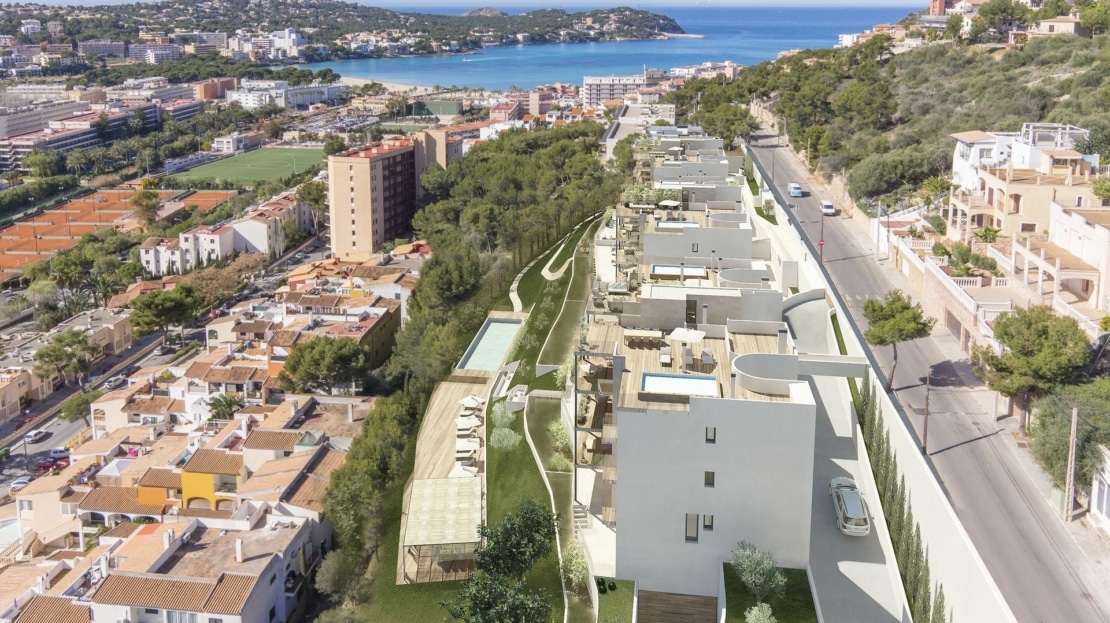 A-3109_17 PROJEKT! Luxus Erdgeschoss Apartment mit privatem Garten in Santa Ponsa