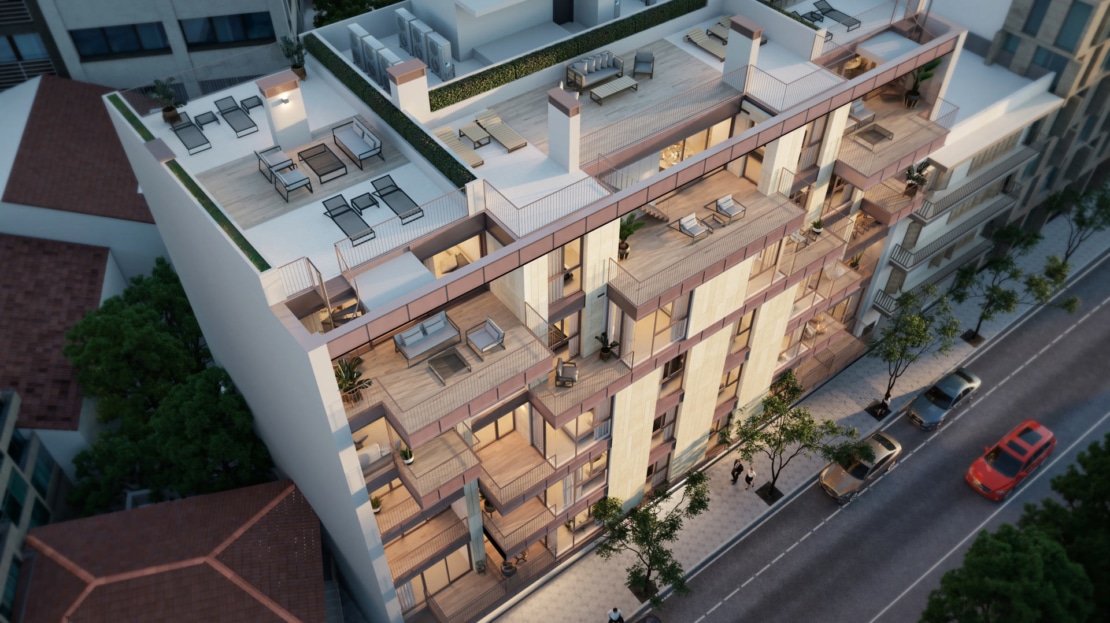 NEUBAU! Luxusriöses Apartment mit Terrasse und Mitspracherecht bei der Gestaltung, mitten in Palma