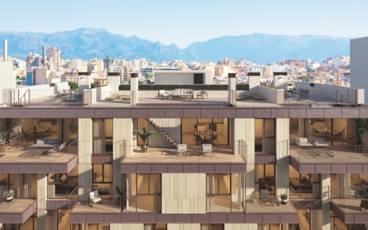 A-4137_ 24 NEUBAU! Luxuriöses Penthouse mit zwei Terrassen und herrlichem Ausblick mitten im Herzen von Palma