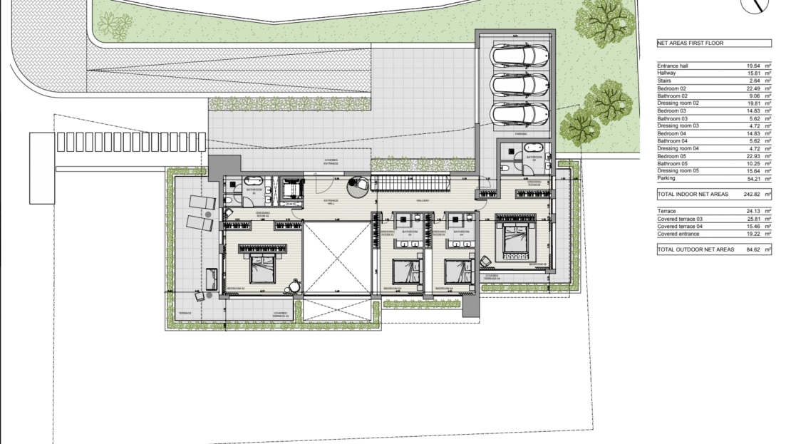 G-4113 Unglaubliches Grundstück mit Projekt für eine moderne Villa in exklusiver und begehrter Lage von Son Vida
