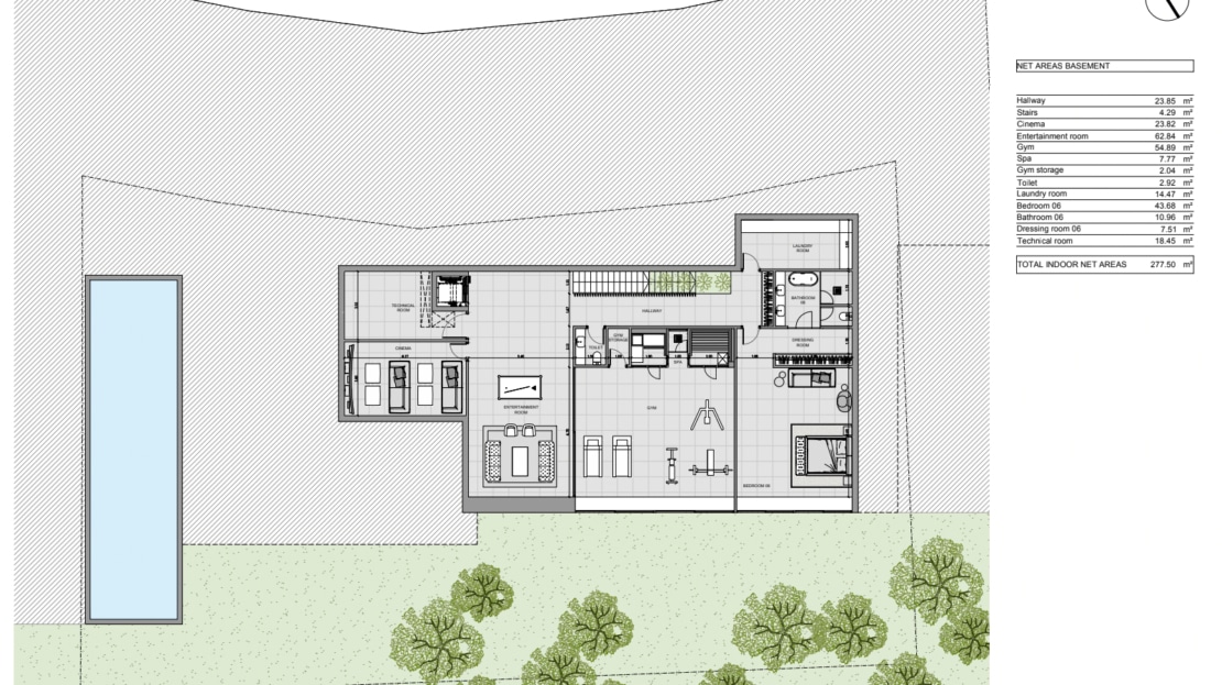 G-4113 Unglaubliches Grundstück mit Projekt für eine moderne Villa in exklusiver und begehrter Lage von Son Vida