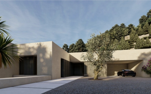 G-4111 PROJEKT! Meerblick Grundstück in Son Vida mit Projekt für eine exklusive Villa in ruhiger Lage