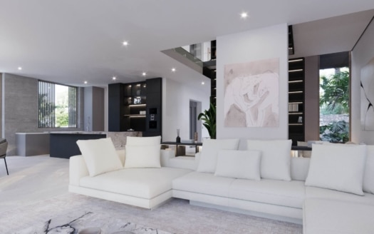 V-4682-121 PROJEKT! Spektakuläre Luxusvilla in Bendinat mit herrlichem Golf- und Meerblick