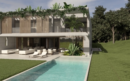 V-4670-121 PROJEKT! Beeindruckende Luxus Villa in Bendinat mit Blick auf den Golfplatz und das Meer