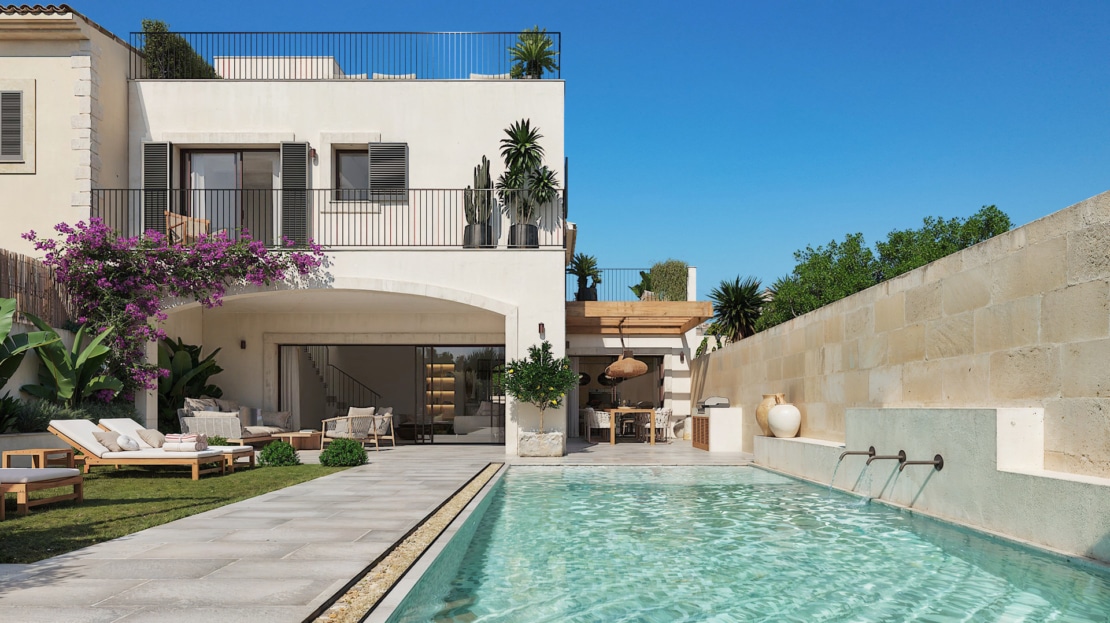5172 Dorfhaus in Ses Salines mit fantastischem Fernblick bis zum Meer 3