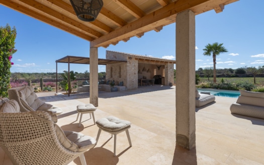 F-4860 Fantastic natural stone finca in Ses Salines with absolute privacy, large pool and panoramic views29