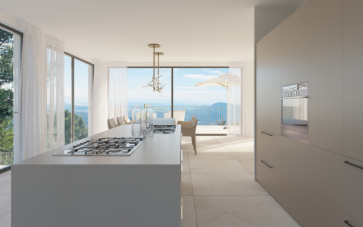 V-4444 PROJEKT! Exklusive Villa mit Pool und Panoramablick auf das Meer im Dorf Galilea im Tramuntana Gebirge 1