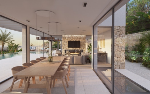 5245 Bau-Grundstück in Bunyola mit Projekt für eine fantastische Villa mit Panoramablick 1