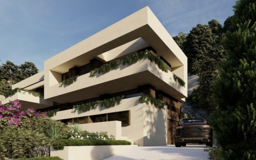 G-4109 PROJEKT! Bau-Grundstück in Son Vida mit Projekt für eine Luxus Designer Villa