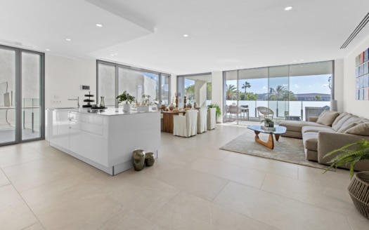 A-2148_3 Luxus Neubau Garten-Wohnung in Palma MIT Meer- und Hafenblick 4