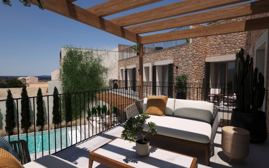 D-4686 Einzigartiges Dorfhaus in Ses Salines mit riesigem Garten & Pool