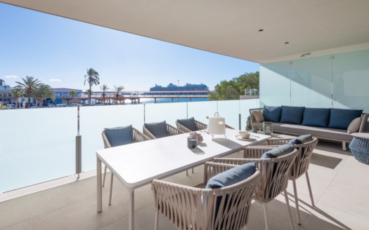 A-2148_3 Luxus Neubau Garten-Wohnung in Palma MIT Meer- und Hafenblick 3