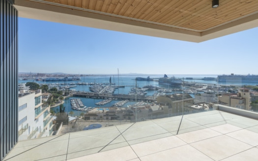 P-4826_3 Penthouse in Palma mit herrlichem Meer- und Hafenblick von privater Terrasse & Garage 1