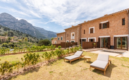 D-4781 Luxuriöses Reihenhaus in Fornalutx, in Ruhelage, mit Blick auf das Tramuntana Gebirge