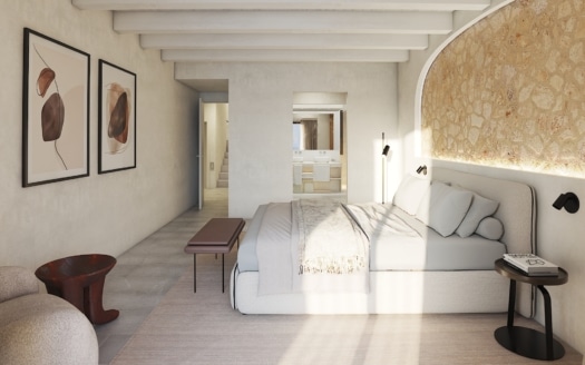 D-4687 Luxus Dorfhaus in Ses Salines im Finca-Stil mit großer Pool Terrasse
