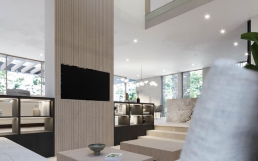V-4682-121 PROJEKT! Spektakuläre Luxusvilla in Bendinat mit herrlichem Golf- und Meerblick