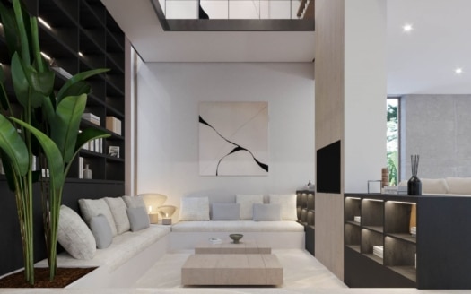 V-4682-121 PROJEKT! Spektakuläre Luxusvilla in Bendinat mit herrlichem Golf- und Meerblick