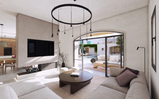 D-4687 Luxus Dorfhaus in Ses Salines im Finca-Stil mit großer Pool Terrasse