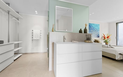A-2148_3 Luxus Neubau Garten-Wohnung in Palma MIT Meer- und Hafenblick 14